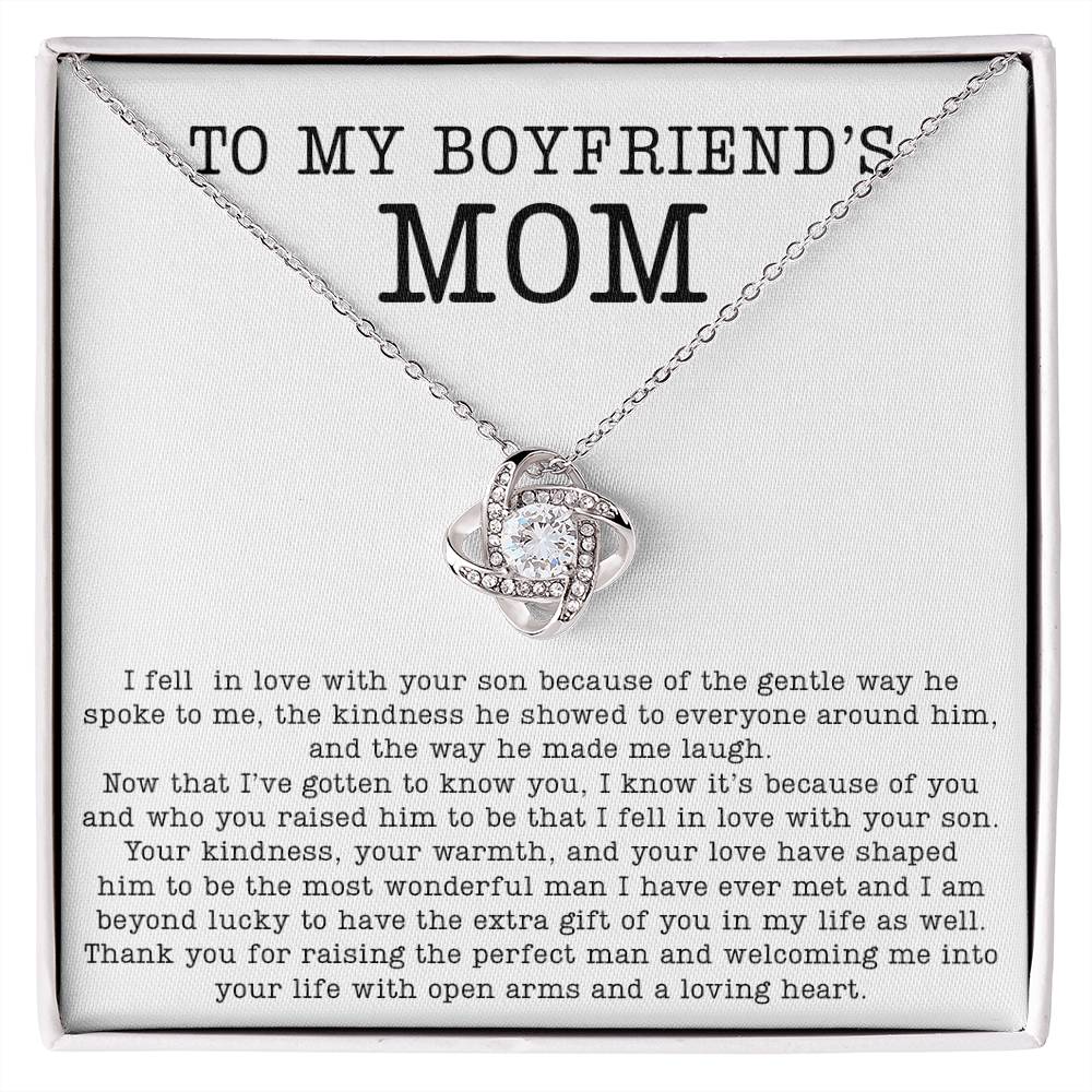 My Boyfriends Mom | Thank You  | Love Knot Necklace