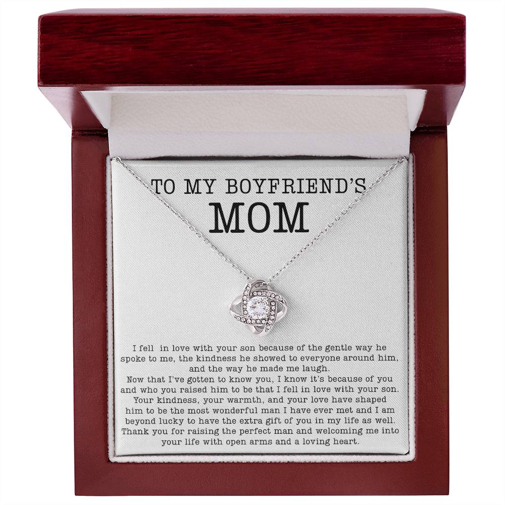 My Boyfriends Mom | Thank You  | Love Knot Necklace