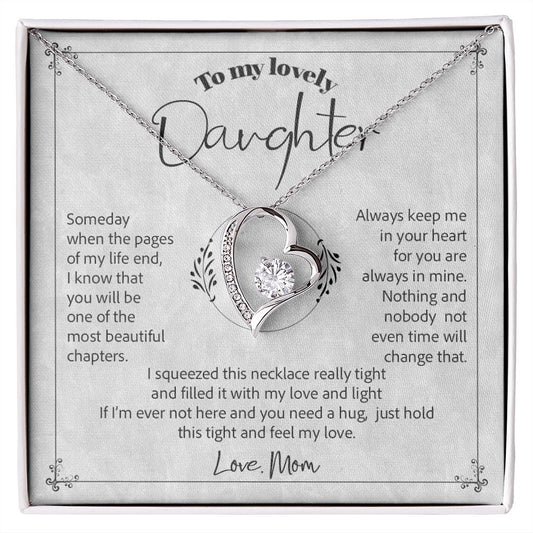 My Lovely Daughter | Always In Your Heart | Forever Love Necklace